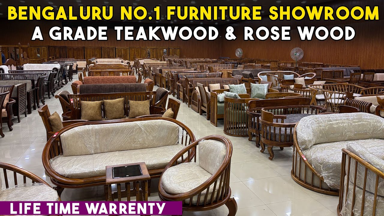 Capital Furniture Bengaluru 🔥 Pure Teak Wood & Rosewood Sofa | Life Time Warranty
