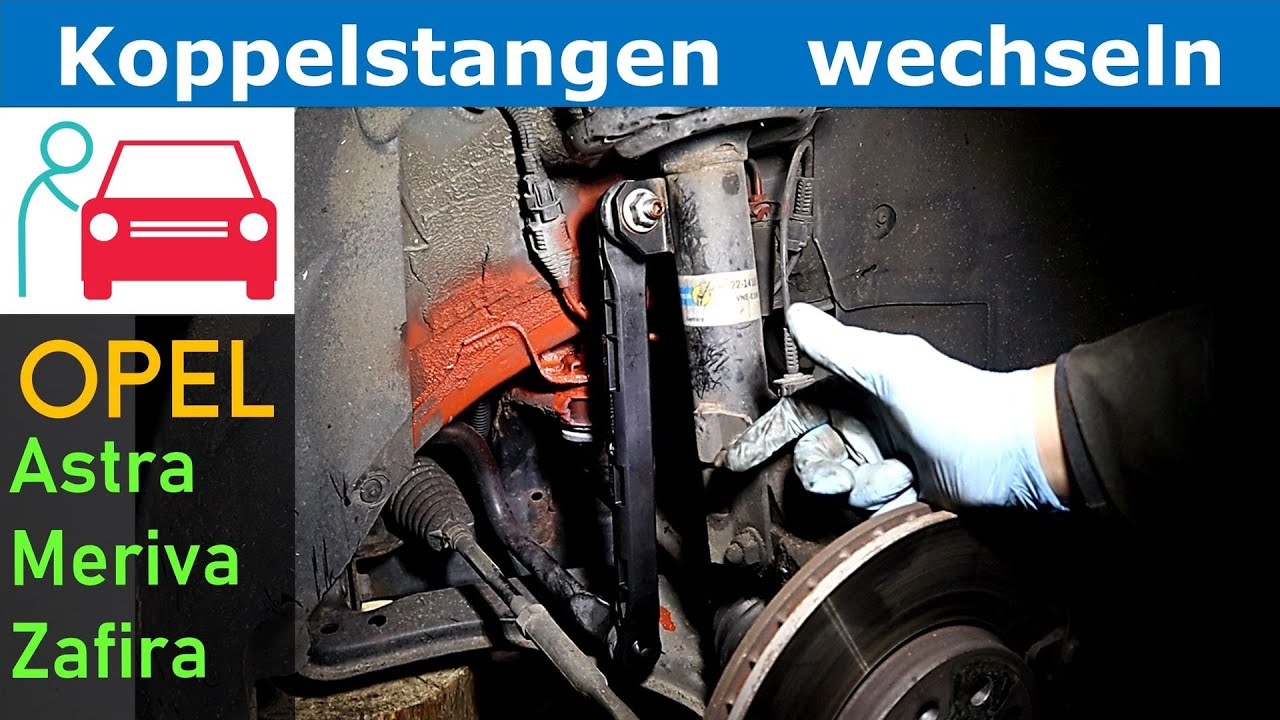 Koppelstangen / Pendelstützen beim Opel Astra H selber wechseln ohne Hebebühne