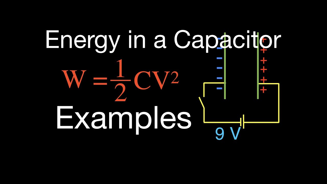 Capacitors (8 of 9) Energy Stored in a Capacitor, Example Problems
