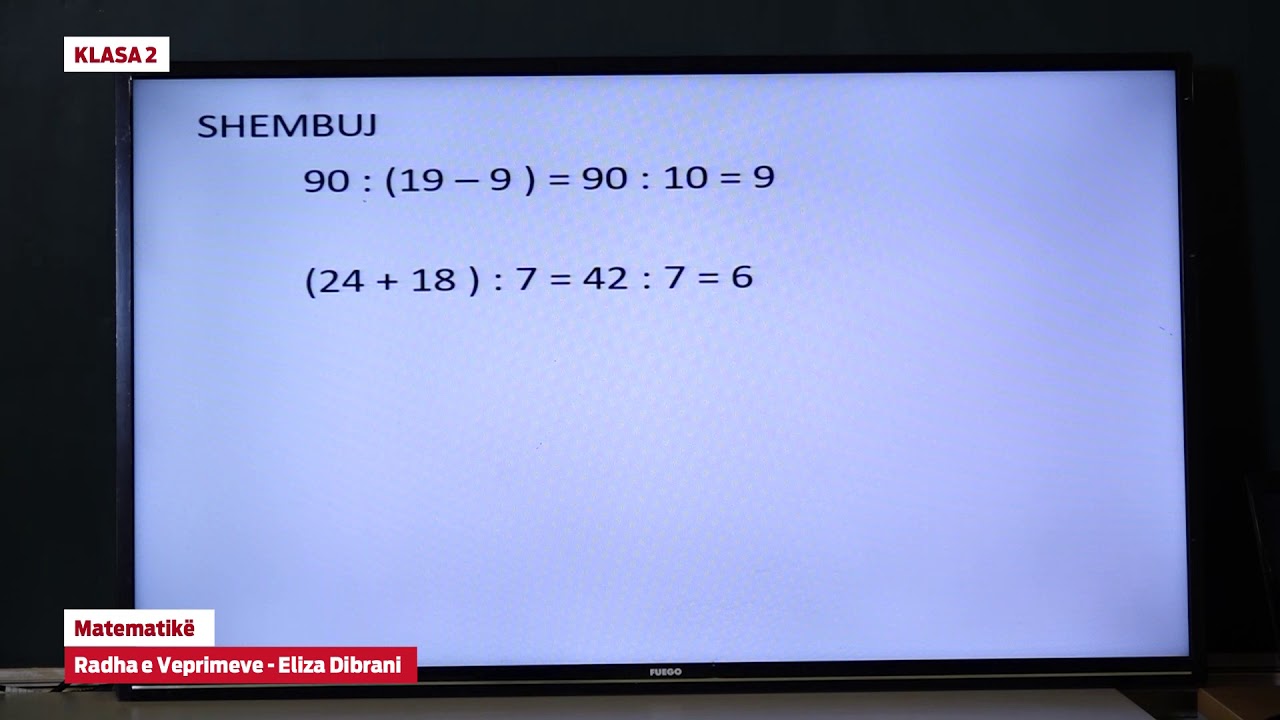 2415 Klasa 2 Matematikë - Radha e Veprimeve