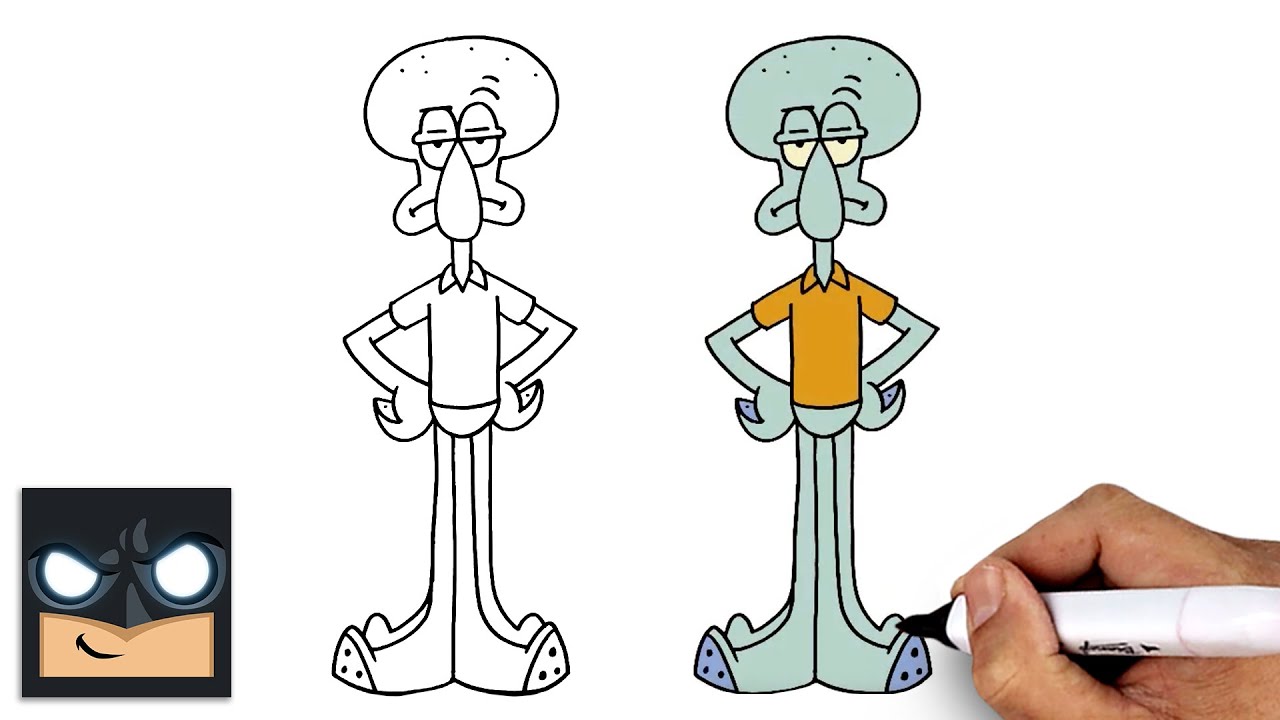 How to Draw Squidward Tentacles | Spongebob Squarepants