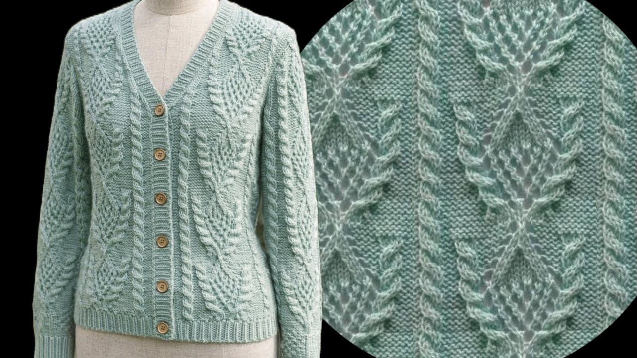 Trendy Ladies Cardigan Knitting Design 