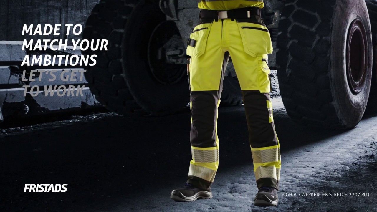 HIGH VIS WERKBROEK STRETCH KLASSE 2 2707 PLU - 127734