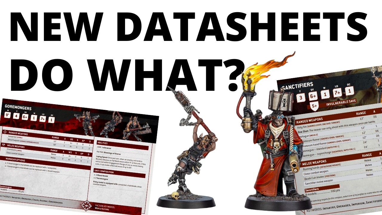 40K Rules Update - New Datasheets for World Eaters and Sisters Unveiled! Goremongers + Sanctifiers
