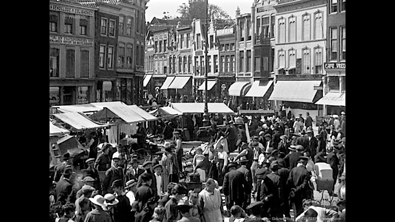 Markt &ndash; 1920s Gouda Works &ndash; Gouwe River | 20231127