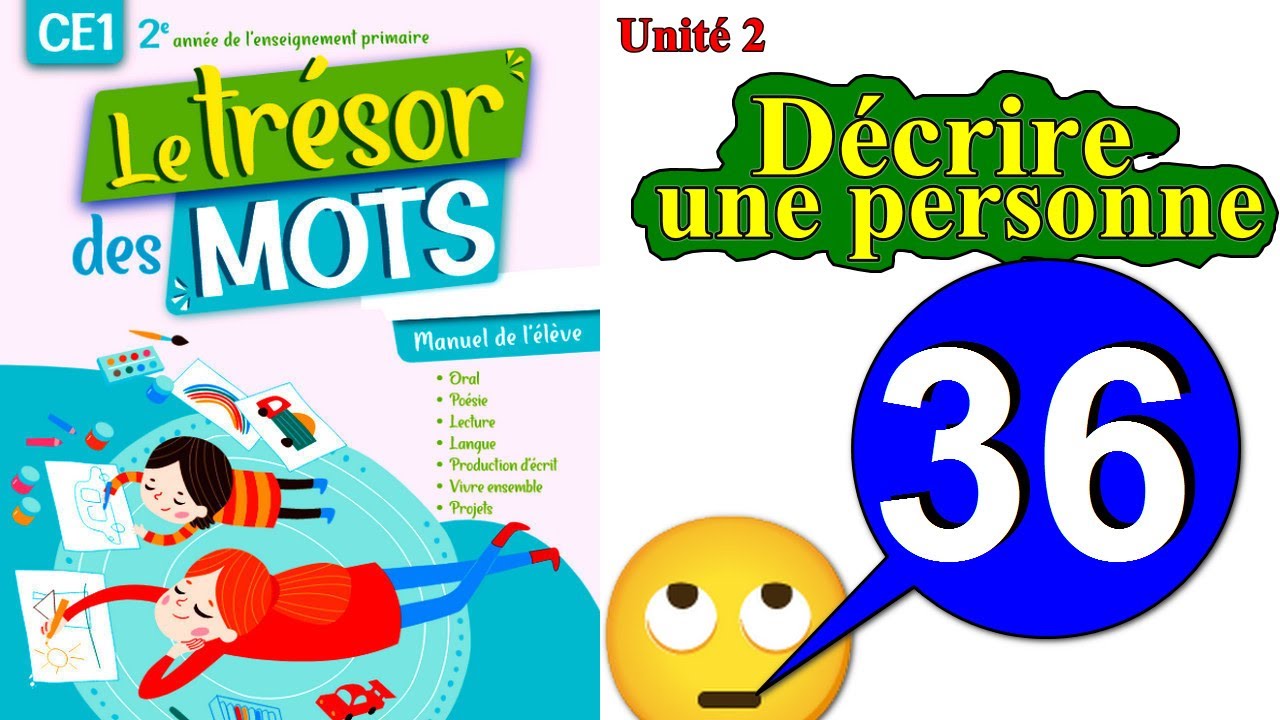 le trésor des mots CE1 page 36 #maths