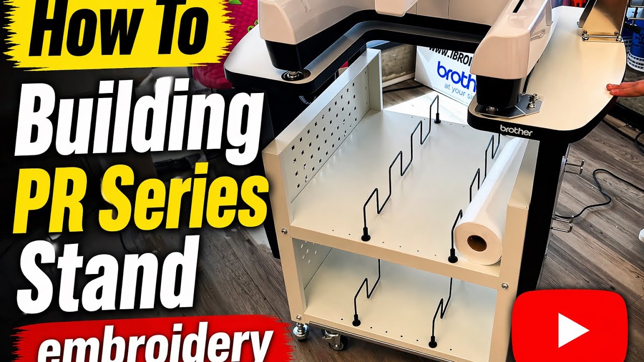 Building the Brother PR series embroidery stand prstnd2