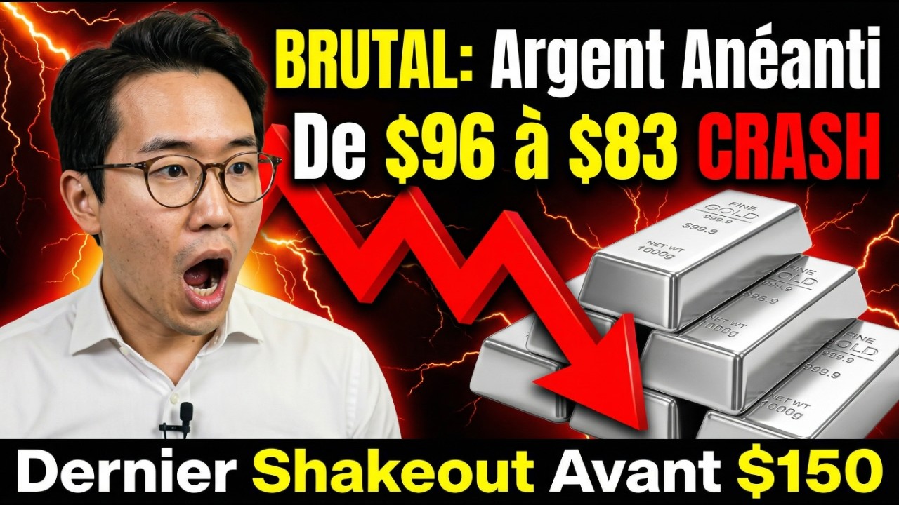 BRUTAL : argent de $96 à $83 — dernier shakeout avant $150