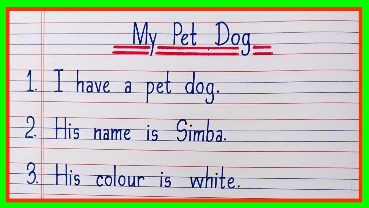10 Lines on My Pet Dog in English | My Pet Dog Essay | Essay on My Pet Dog in English