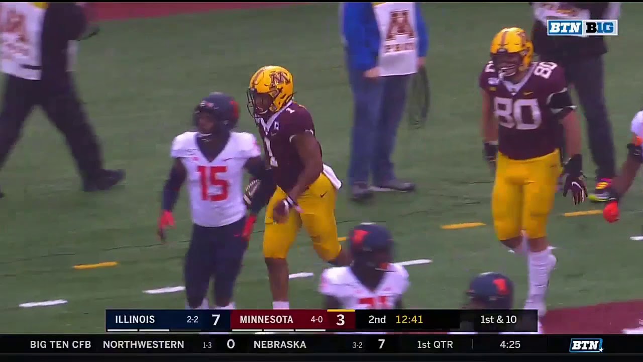 Rodney Smith Highlights: Career-High 211 Yards vs. Illinois