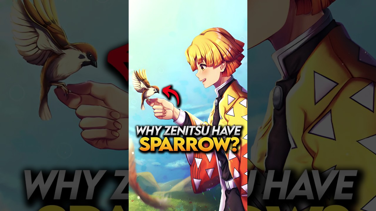Why Zenitsu has Sparrow instead of Kasugai Crow? Demon Slayer Explained #shorts #demonslayer