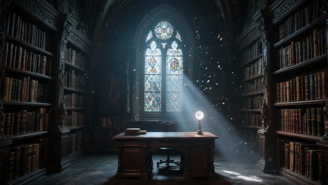 Chiaroscuro Contemplation - Dark Academia Classical