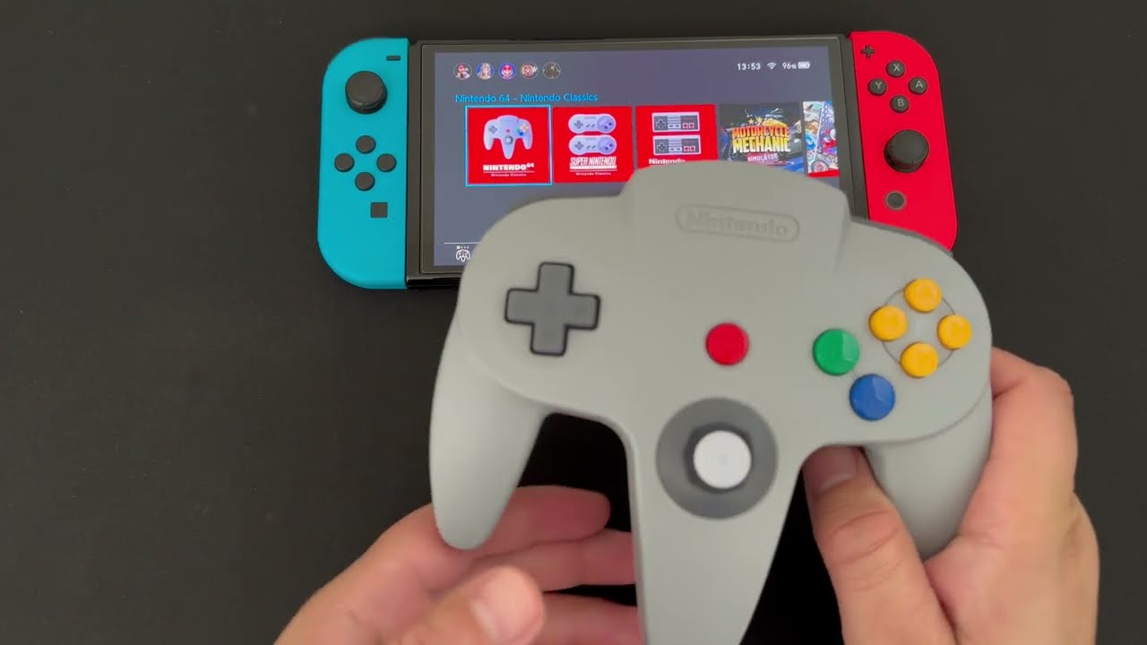 UNBOXING e TESTE Controle N64 Oficial Nintendo Switch Online no Switch OLED e Switch 2