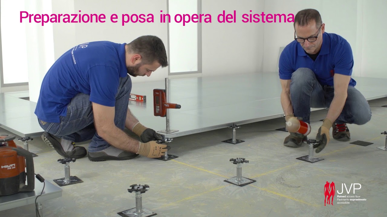 JVP Posa in opera pavimento sopraelevato