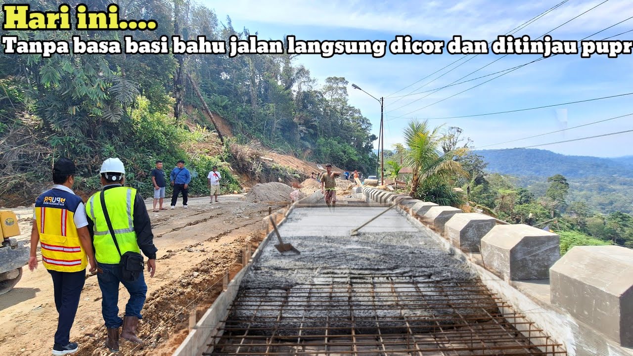 Hari ini‼️Tanpa basa basi bahu jalan langsung dicor dan ditinjau pupr di Dpt ini