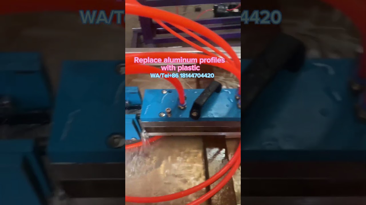 Replace costly aluminum profiles with plastic,PVC profile extruder #keel #ceiling#aluminum #Extruder