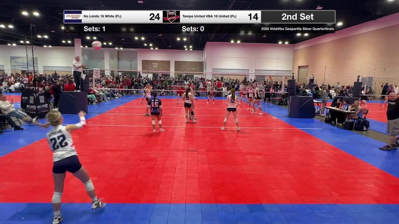 No Limits 16 White (FL) vs Tampa United 16 United (FL) #volleyball