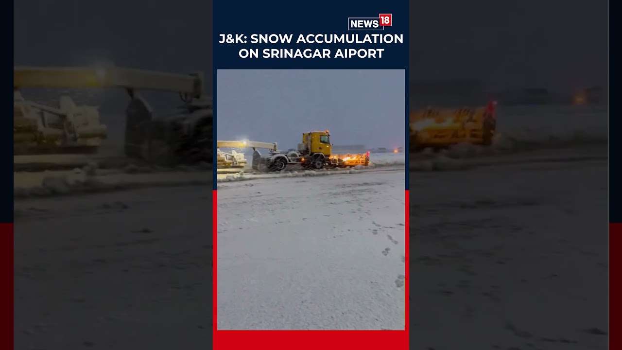 Viral Video | Snow Accumulation On Srinagar Runways After Snowfall And Adverse Weather Forecast