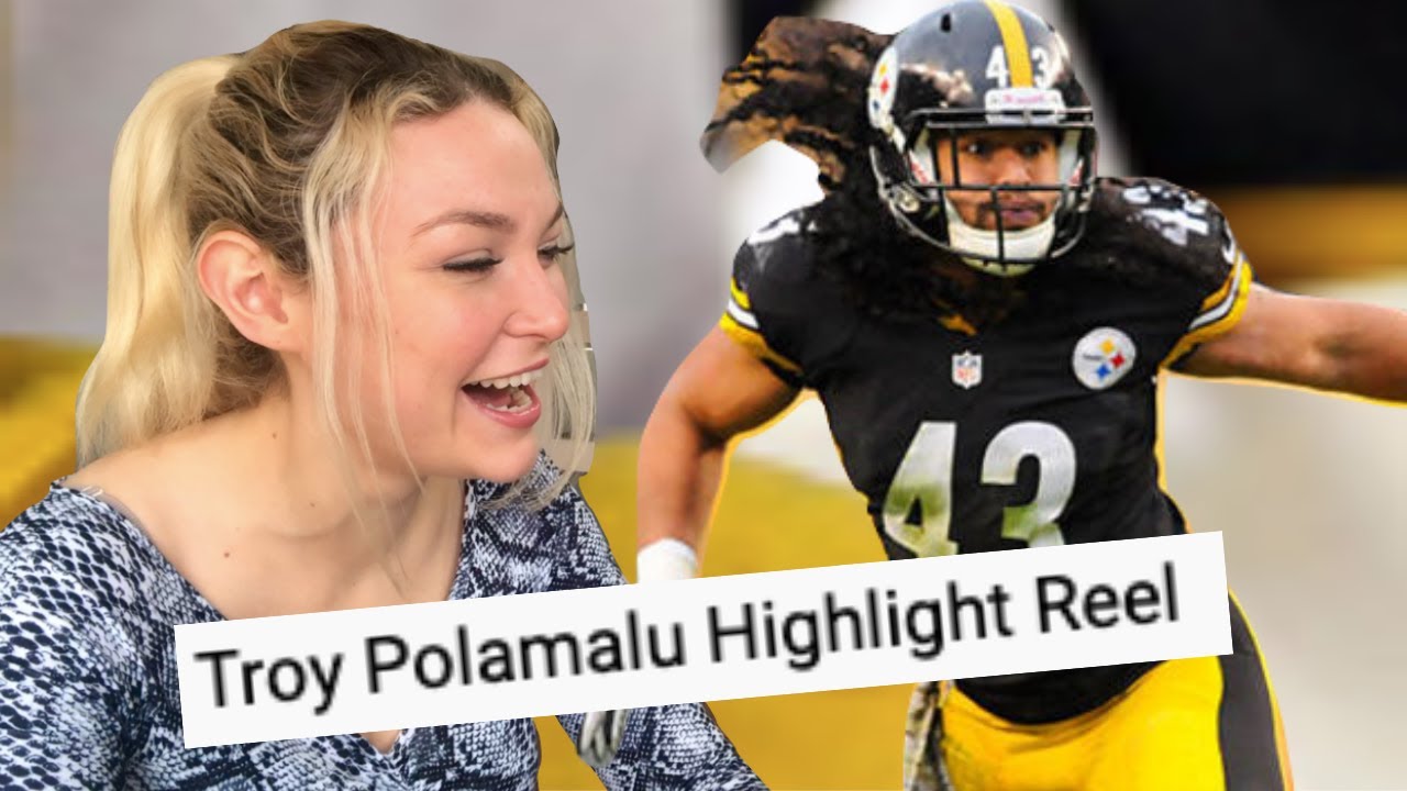 New Zealand Girl Reacts to TROY POLAMALU HIGHLIGHTS