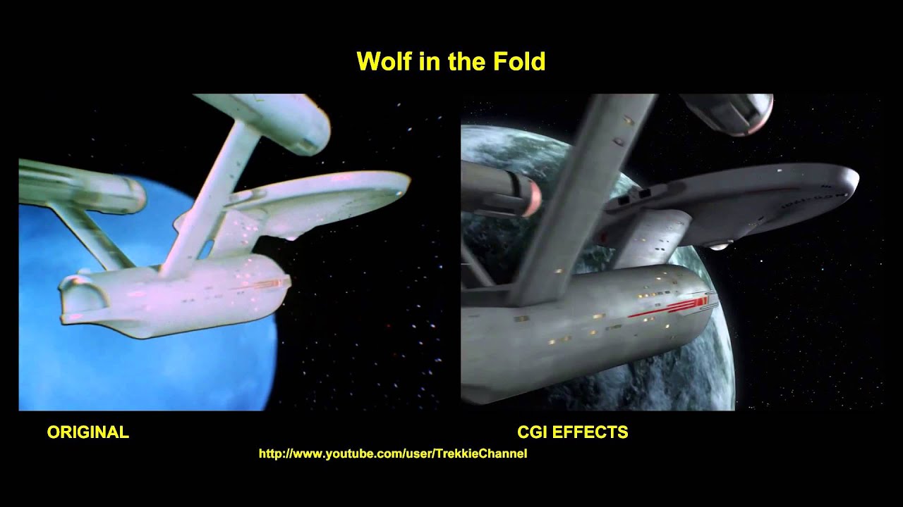 Star Trek - Wolf In The Fold - visual effects comparison