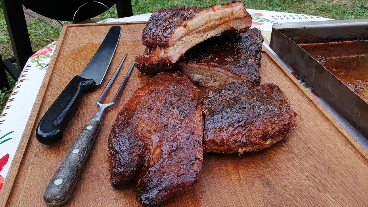 BBQ oldalas Pit Boss Grillen sütve @Szoky konyhája