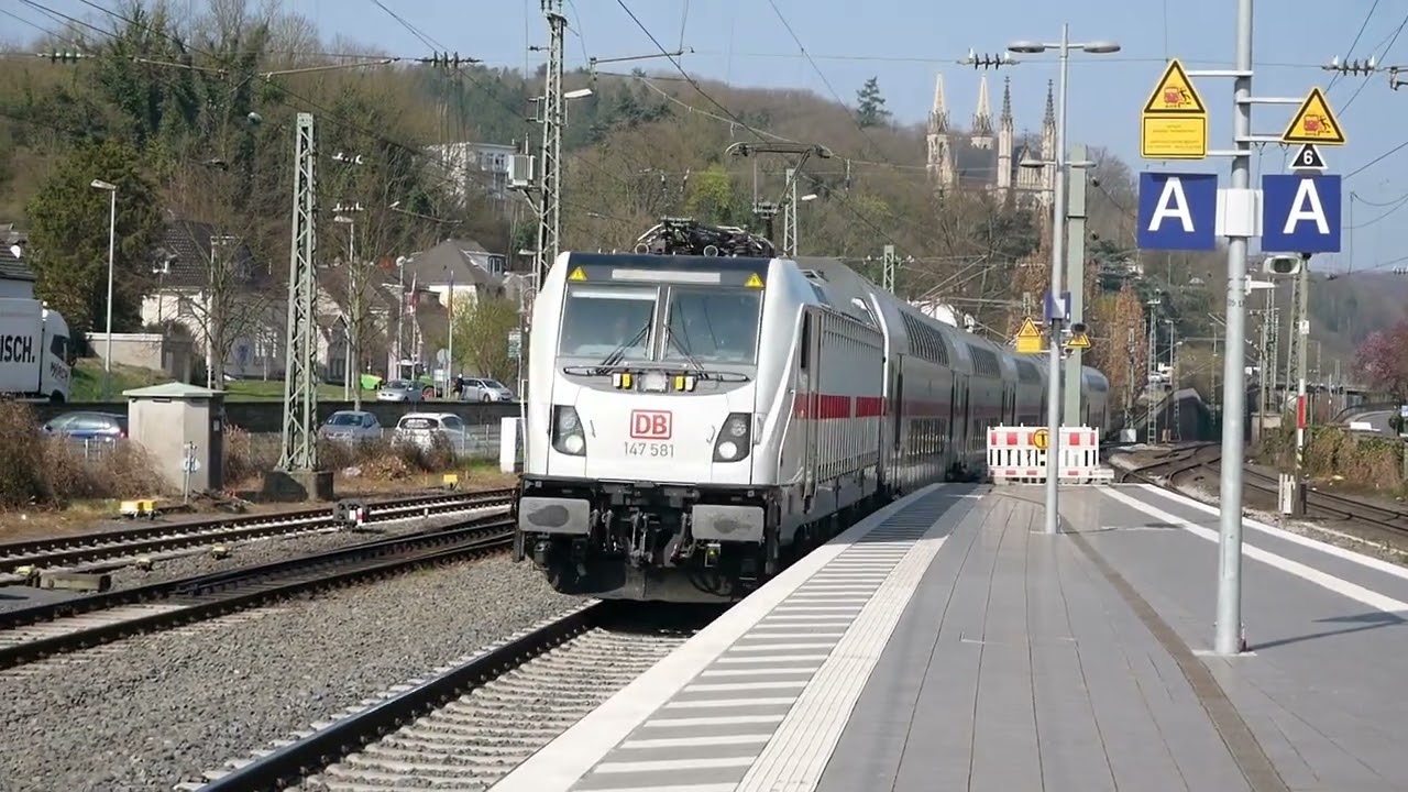 Eisenbahnverkehr in Remagen Mit br 460 620 462 401 185 264 1116 101 482 147 212
