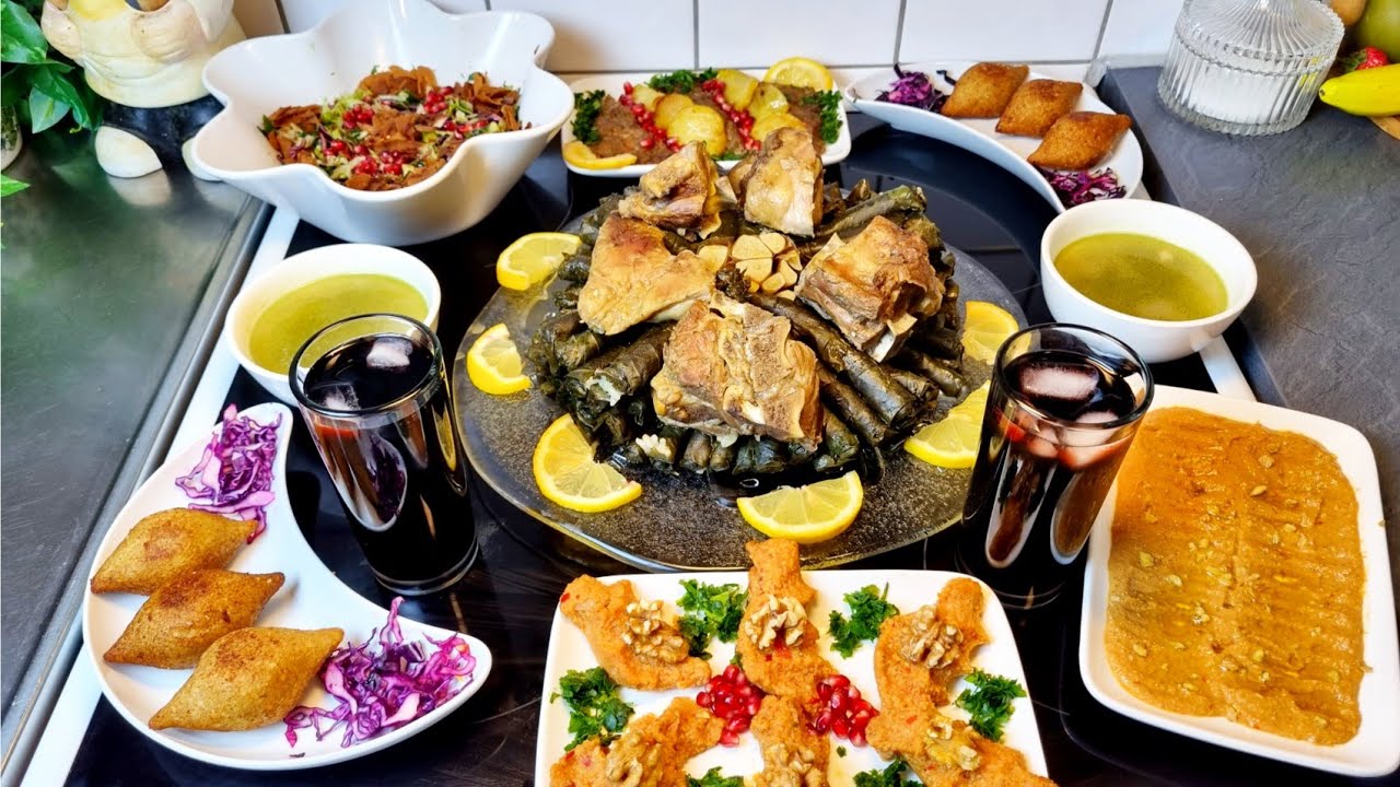 روتيني اليوم كامل في رمضان🌙فطور اليوم(ورق عنب،كبة مقلية،فتوش،طقت ماتت)