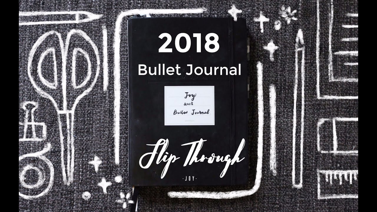 【Bujo】 2018全年翻翻看+十二月bujo设置 _ 2018 Bullet Journal Flip Through _ 少侠乔伊