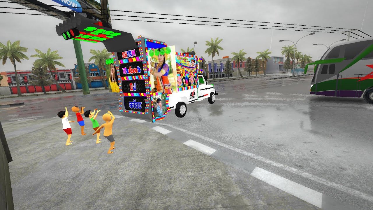 Loding pickup  dj game bus Simulator Indonesia ! Dj Pickup mobile Game ! Rajasthani DJ pickup mod !