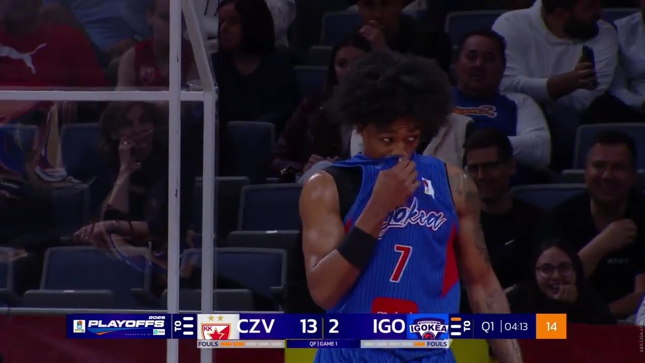 AdmiralBet ABA League 2024/25, QF Round 1 match: Crvena zvezda Meridianbet - Igokea m:tel (3.5.2025)