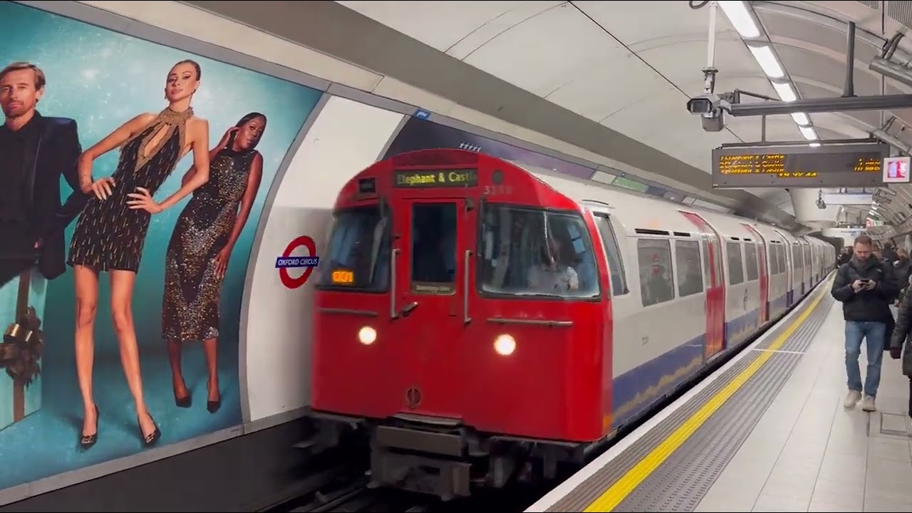 London Underground Central, Bakerloo, and Victoria Line action at Oxford Circus 12/15/25