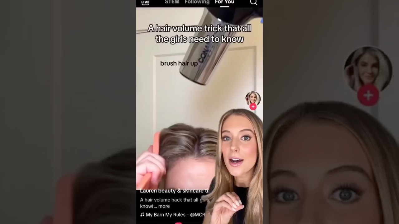 How to get voluminous hair...? 🤦🏼&zwj;♀️