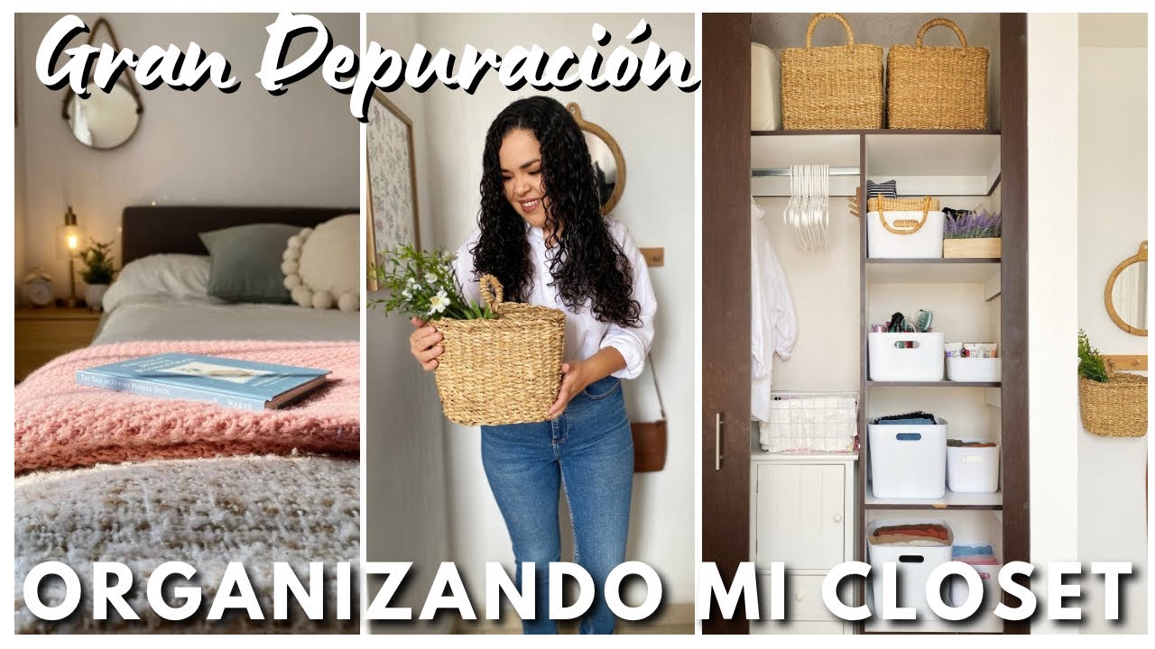 Gran Organización y depuración de mi clóset 🧺🪻¡ Por fin encontré las cestas ideales ! Decoración
