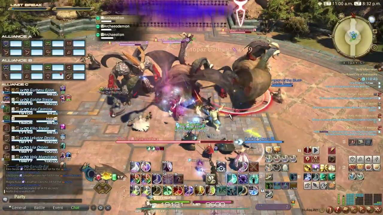 FFXIV The Royal City of Rabanastre Synced in 23:09