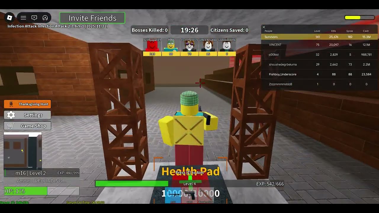 Infection Attack! - Roblox Game ; Classic Zombie Game By d4rk886