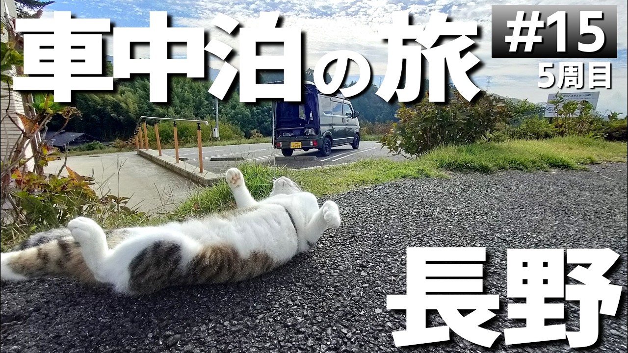 【#5-15】長野でびっくりした高規格な無料キャンプ場「木曽駒冷水公園」に泊まります！【車中泊の旅】