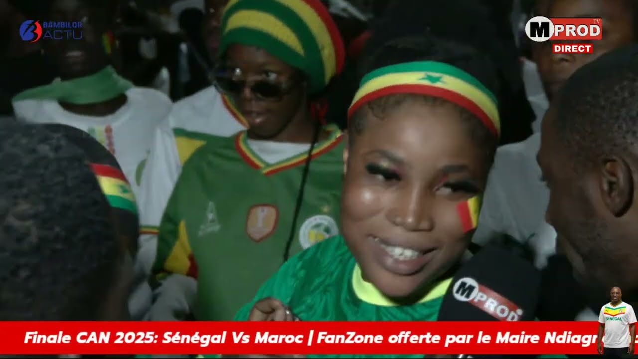 BAMBILOR : S&eacute;n&eacute;gal vainqueur de la CAN 2025,Jubil&eacute; des supporters