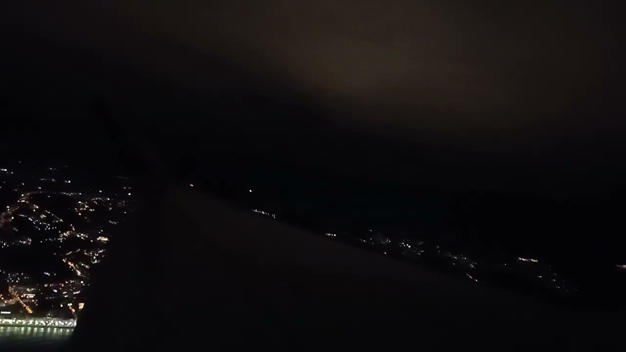 Cool night take-off from Nice Cote d’Azur (NCE) Airport | Wizz Air A321neo