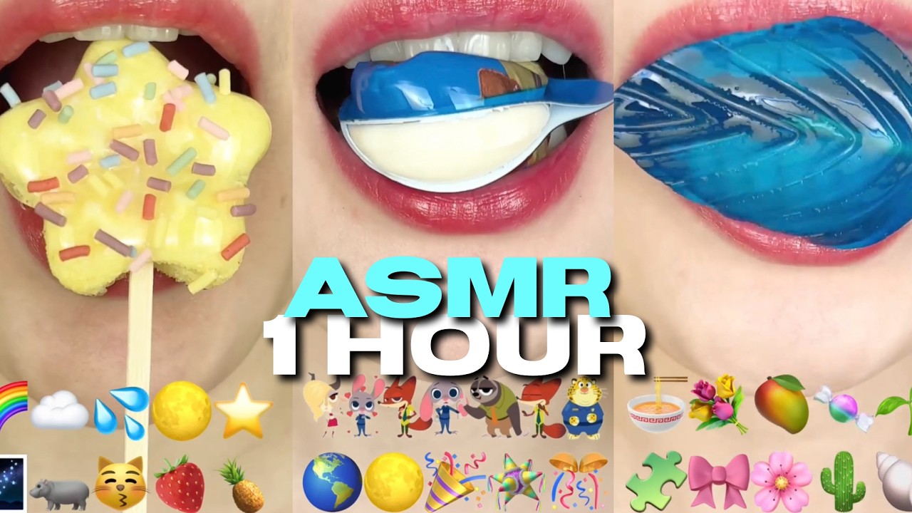 1 Hour ASMR Eating Sounds 🍬 Ultimate Satisfying Food ASMR