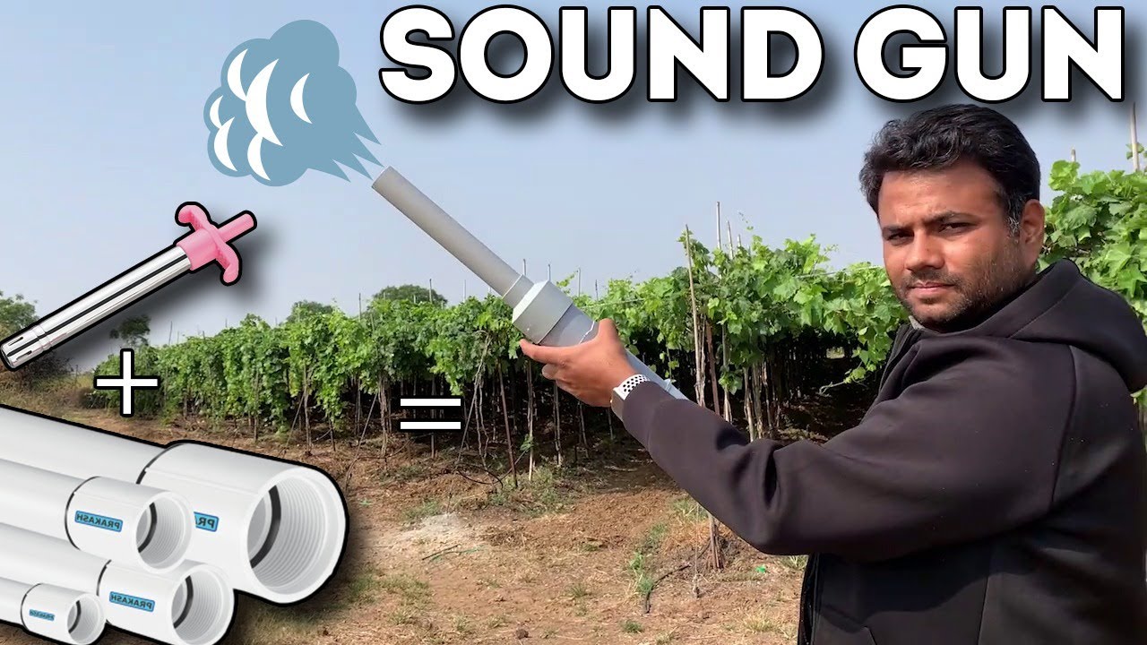 Every farmer should have this type of gun in his Farm || Farming engineer || DIY sound Gun ||