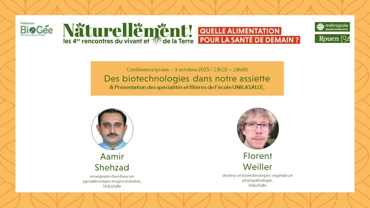 Conférence lycées : Des biotechnologies dans notre assiette