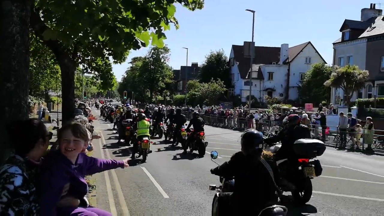 Dave Day 2024 - Lots of bikes heading into Barrow In Furness