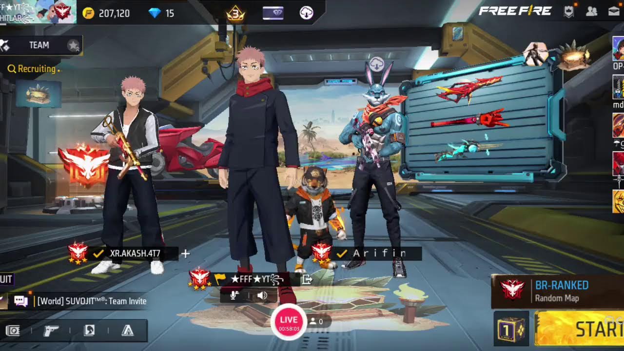 FREE FIRE 🔥 Live stream 🙏 Please subscribe my channel