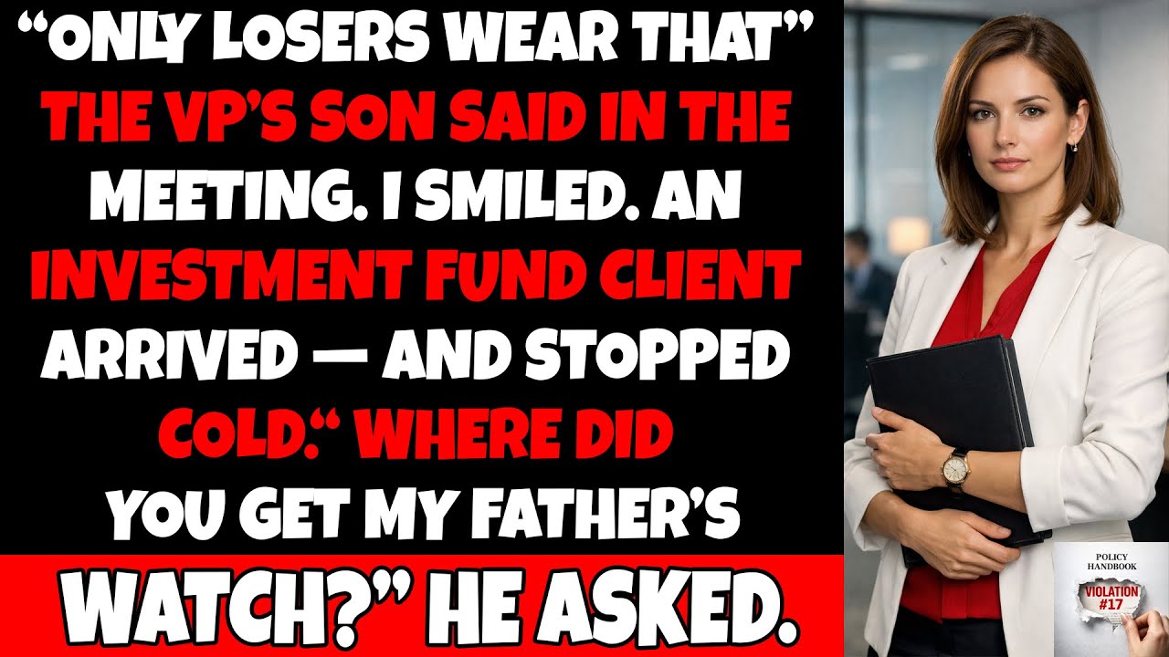 “Only losers wear that,” he said — but the watch rewrote the whole room.
