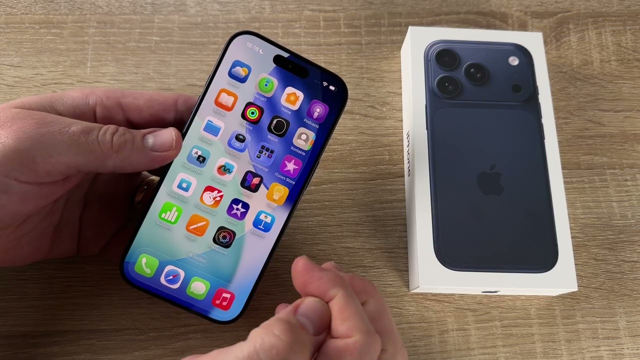Apple iPhone 17 Pro Smartphone Unboxing (auspacken) und Basic Handy Bedienungsanleitung 