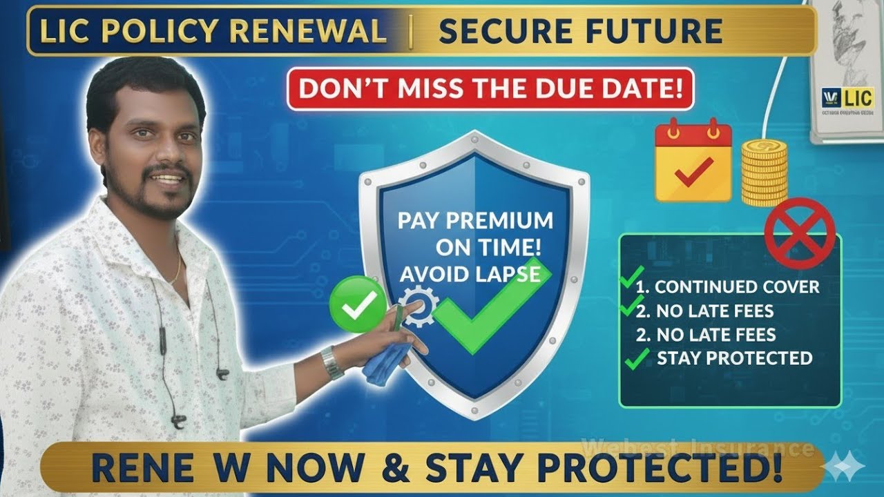 *Renewal Of Your LIC Policy premium On due date is Most Important*🤝👍🙏💝