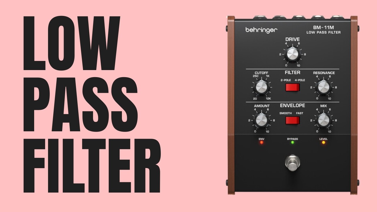 No talking! Behringer BM-11M LOW PASS FILTER Audio Demo.