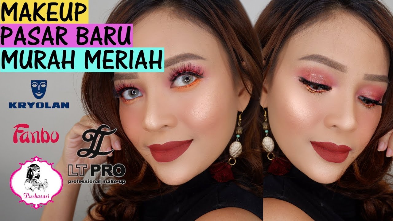 MAKEUP PAKE PRODUK PASAR BARU + DRUGSTORE + LOKAL POKOKNYA MURAH MERIAH!