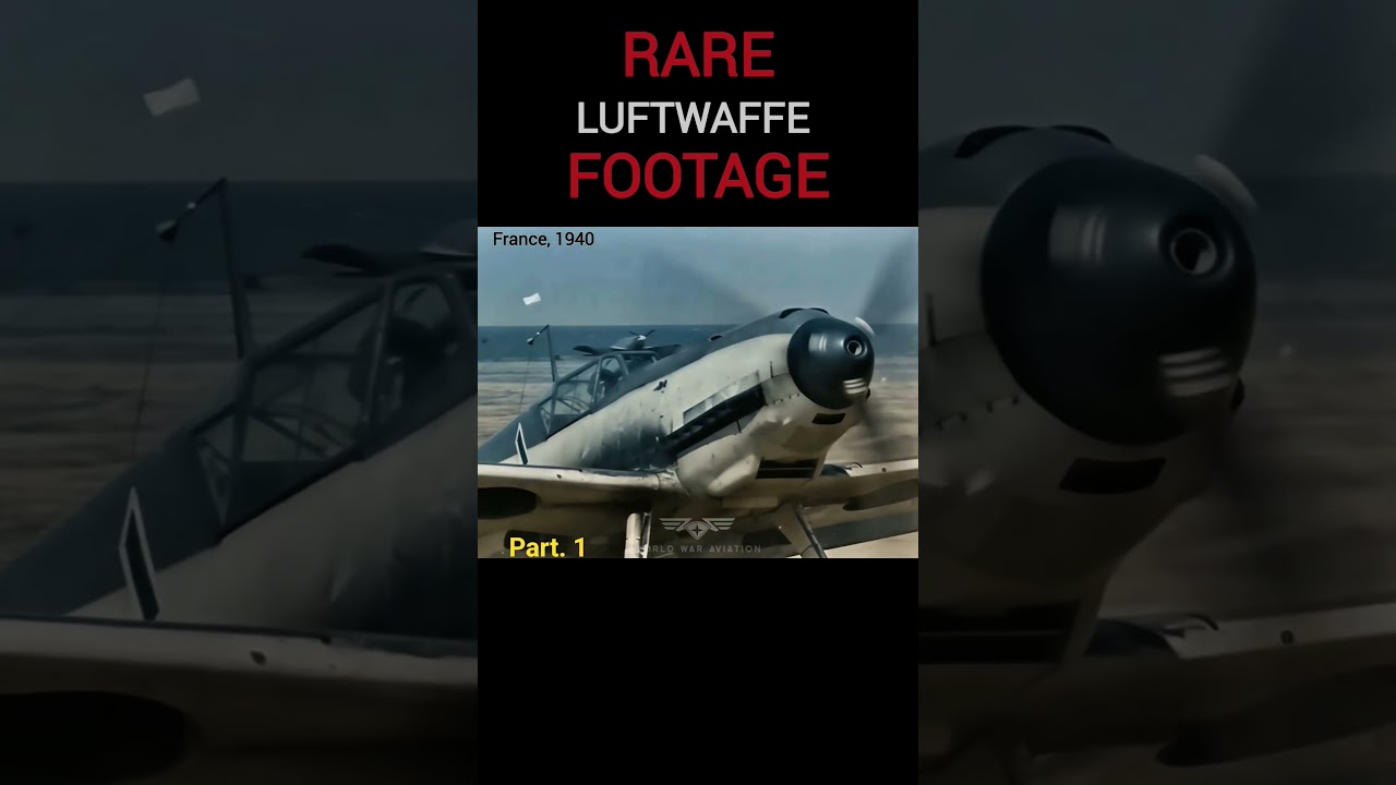 RARE Luftwaffe Footage! Part. 1