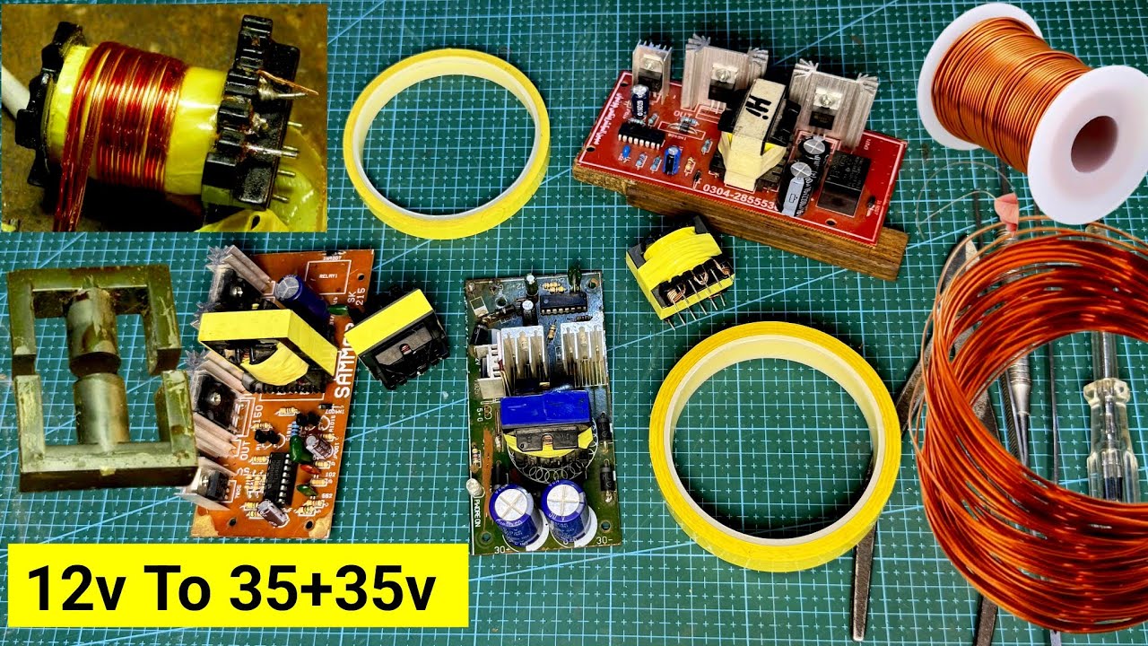 Diy Ferrite Core Wedding TL494 | how to make ferrite core transformer | GS 3525 EE33 core